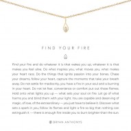 Find Your Fire Necklace - Finish - 14K Gold Plated